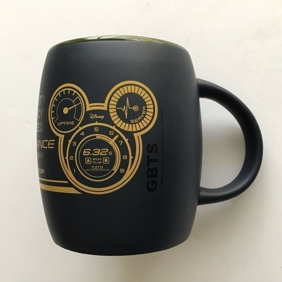 Walt Disney Parks IT Tech Hack Day 2013 Fall Coffee Mug Tea Cup Black Army Green - Picture 5 of 14